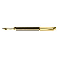 Caran d'Ache Varius Chinablack Lacquer Gold Rollerball | Appelboom.com
